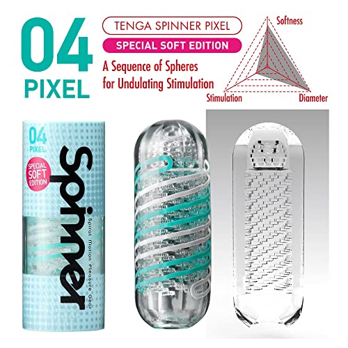 TENGA SPINNER 04 PIXEL et sa texture douce en élastomère haut de gamme - 3