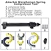 Amerbm Spring Compressor Tool Macpherson Interchangeable Fork Strut Coil Extractor Tool Set with Safety Guard and Carrying Case