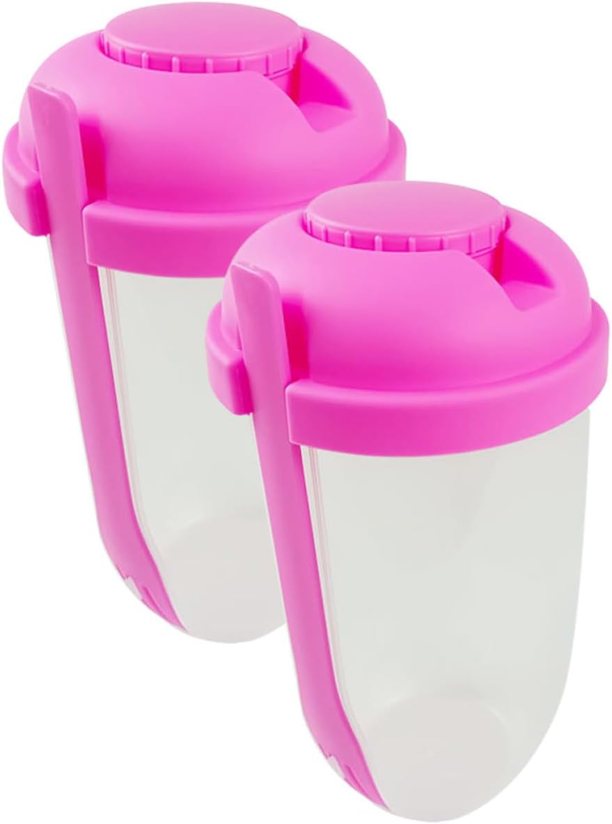 2pcs Portable Salad Cup with Fork, 1000ml Plastic Leak Resistant