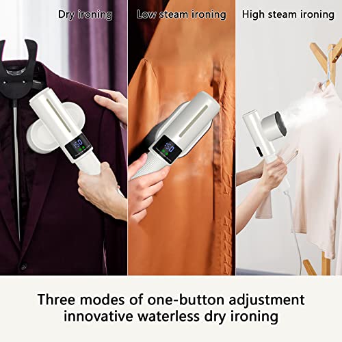 Enjoy Myself Handheld Steamer For Clothes, Mini Travel Clothes Steamer With Lcd Screen, 90° Rotation Portable Garment Steamer For Home, Powerful Clothing Iron, Both Wet Steam And Dry Iron #TOP3