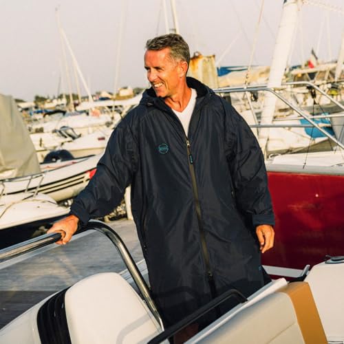 Chaqueta ultra-calde impermeable con forro polar poncho para surf y buceo 7