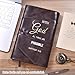 LParkin Premium PU Leather Bible Cover Case for Men and Women - Durable Bible Case with Adjustable Strap, Ideal Christian Gifts, with God All Things are Possible - Medium