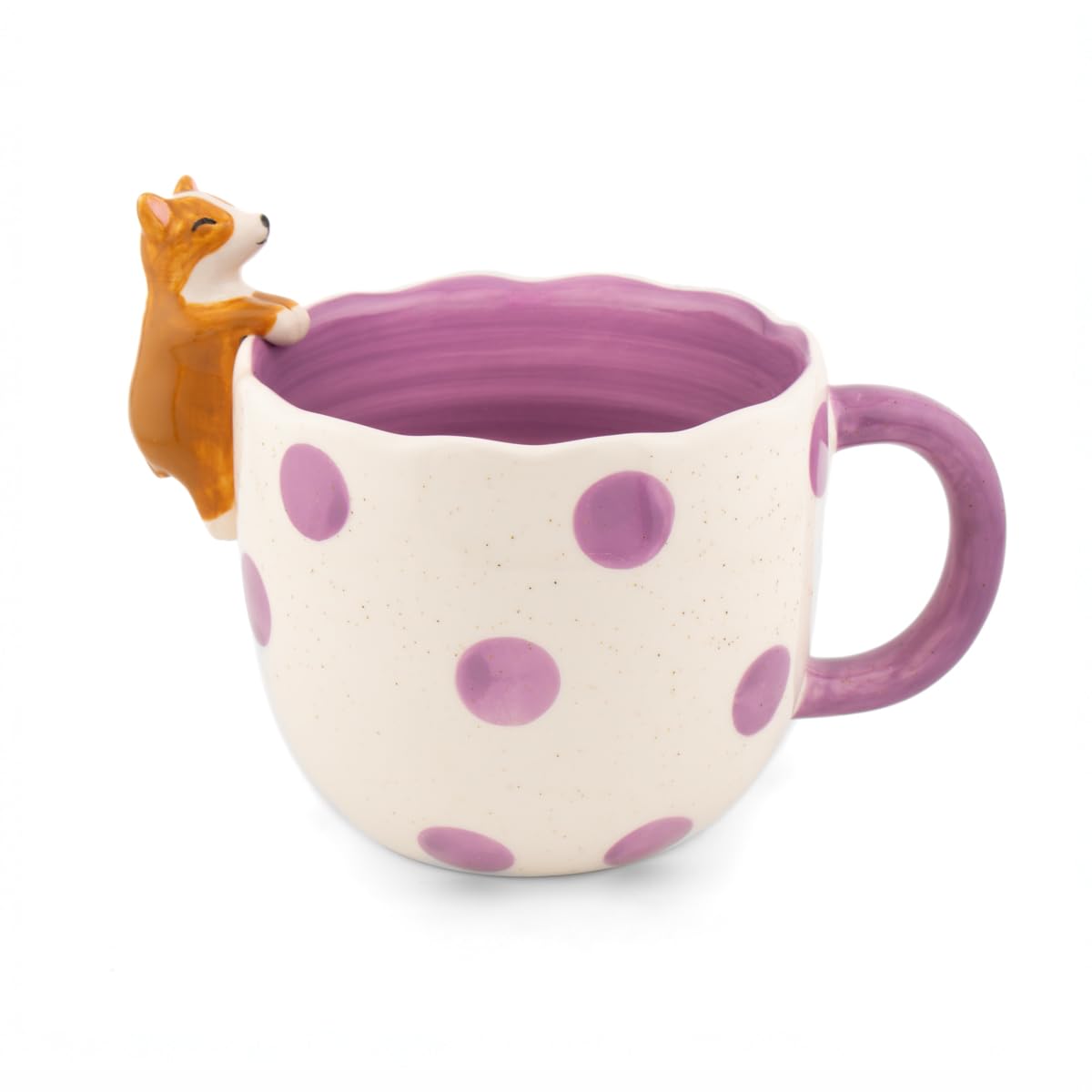 Sass & Belle Peeking Corgi Mug - Ceramic Coffee Cup for Tea or Hot Drinks – Novelty Gift for Mum, Dad, Friends – Quirky Sass and Belle Mug for Her or Him