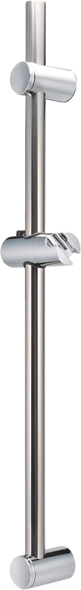 Stainless Steel Shower Rod Pole Rail 71.5 cm - Includes Cone Shower Slider, Top Hole Variable