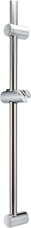 Stainless Steel Shower Rod Pole Rail 71.5 cm - Includes Cone Shower Slider, Top Hole Variable