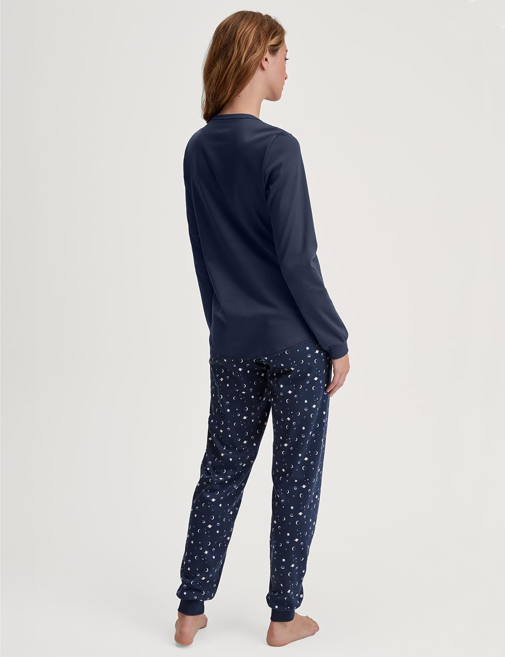 CALIDA Midnight Dreams Bündchen-Pyjama Damen