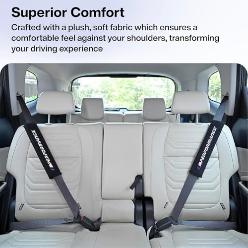 Image of Performance Car Seat Belt Shoulder Pads Car Safety Belt Soft Pad Cover for Comfortable Driving, Universal Fit for All Cars - Pack of 2