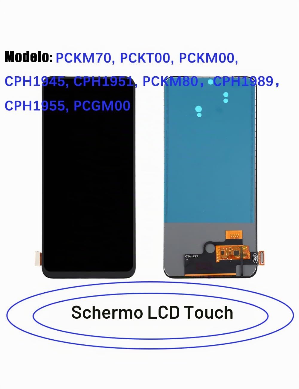 RongZy Écran Tactile LCD Compatible avec Oppo Reno2 Z/Reno 2Z CPH1945 CPH1951 De Remplacement LCD Tactile Vitre avec Kit D'outils de Réparation(6.53,Noir