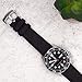 Benchmark Basics Quick Release Sailcloth Watch Band - Woven Nylon Watch Strap for Regular & Smart Watches - Choice of Color & Width - 18mm, 20mm or 22mm (18mm, Black)