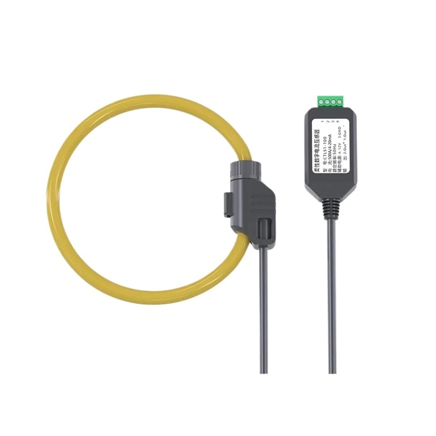 Flexible Opening and Closing Roche Coil CTLS3 40/50/60-200mm Current Transformer Input 1000A Output 485/4-20mA/DC0-20mA 1Pcs(60mm,1KA RS485)