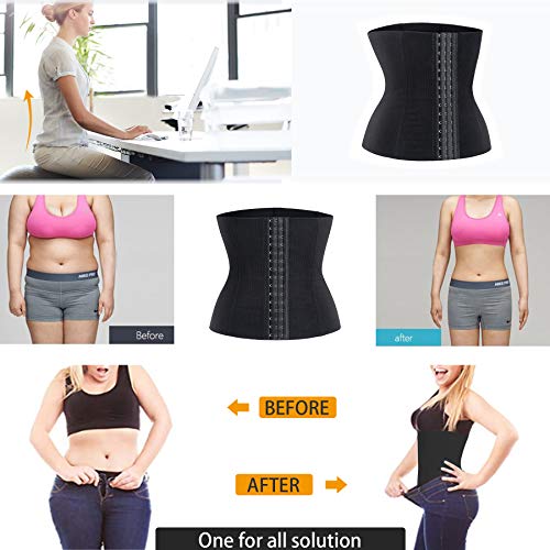 Reyeogo Shapewear Cinchers Waist Trainer For Women Tummy Control Postpartum Recovery Belt Seamless Body Shaper Corsets Girdle (Black, Medium) #TOP5