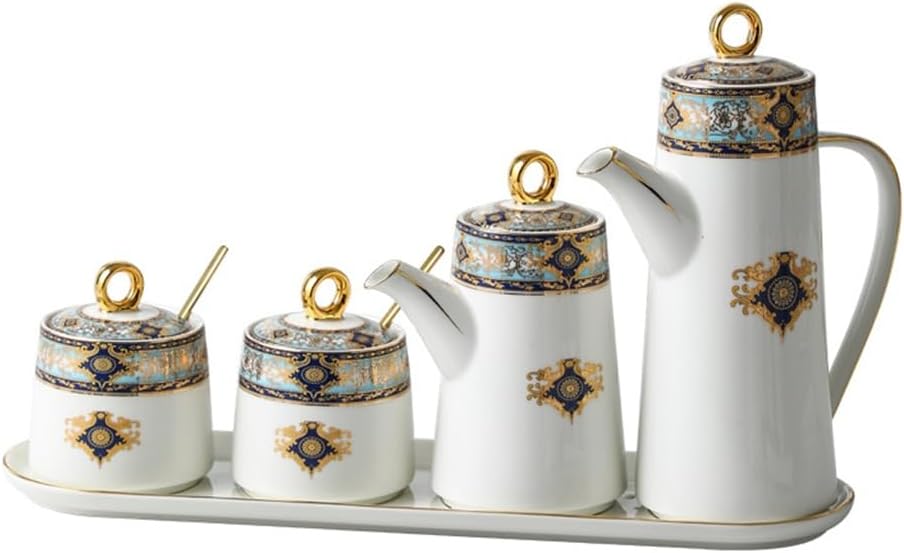 Household Kitchen Seasoning Pot Oil Combination Luxurious Shelf Set