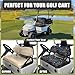NDISTIN Golf Cart Seat Cover Sets Mushoom Include Bench Seat and Backrest Cover 2 Pack Universal Soft Golf Cart Seat Towel Covers Universal Fit 2 Seat Golf Cart Golf Cart Decorations, Magic Mushroom