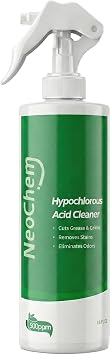 Hypochlorous Acid Spray For Cleaning, 500ppm Hypochlorous Acid,Cuts Grease, Removes Stains, Eliminates Odors - No Rinse, No Harsh Fumes, Biodegradable