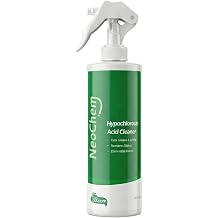Hypochlorous Acid Spray For Cleaning, 500ppm Hypochlorous Acid,Cuts Grease, Removes Stains, Eliminates Odors - No Rinse, No Harsh Fumes, Biodegradable 16oz