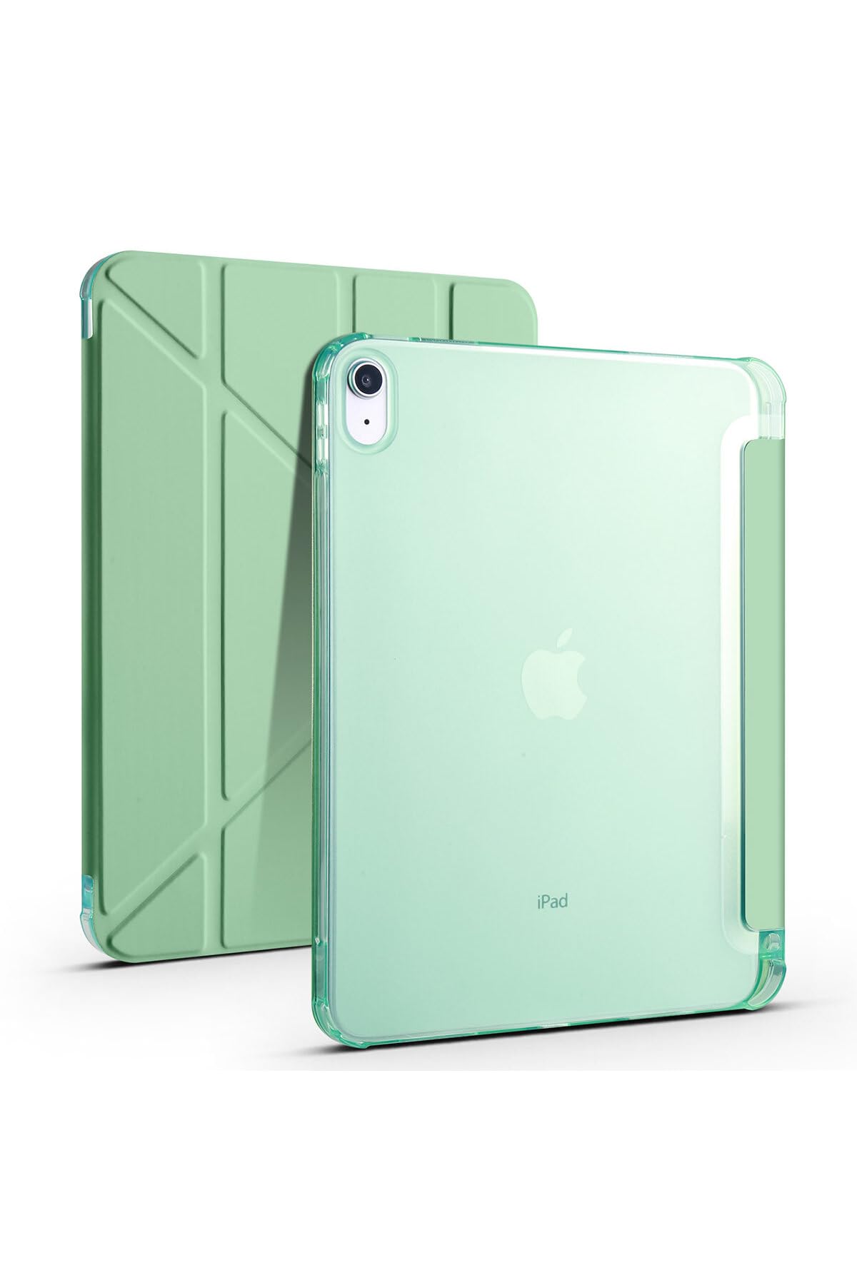CONSTRAIN - iPad 11.Nesil 2025 Kılıf Tri Folding Kalem Bölmeli Standlı Kılıf - Mavi - Beyaz 1