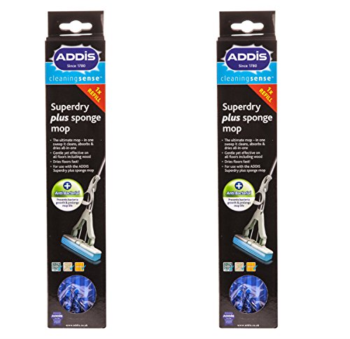 Addis. PVA Sponge Mop Refill, Metallic (2 pc)