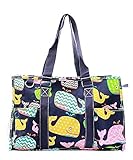 N Gil All Purpose Organizer Medium Utility Tote Bag (Whale Navy)