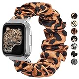 Einzigartiges Design: Elastisches Stoffdesign mit Multicolor, personalisieren Sie Ihr Fitbit umgekehrt. Es hat keine Schnalle, sodass Sie es leicht an- und ausziehen können. Anzug für Valentinstag, Thanksgiving, Weihnachten, Hochzeitstag und Geburtstagsfeier.