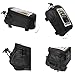 JOY COLORFUL Bicycle Bags Bicycle Front Tube Frame Cycling Packages 4.2,4.8,5.5 inches Touch Screen Mobile Phone Bags Professional Bicycle Accessories (Black, Large)