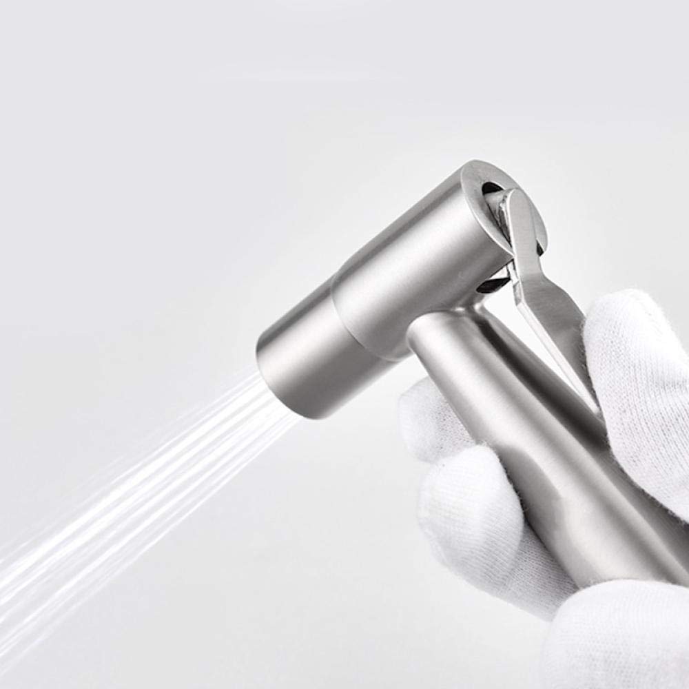 Bagno per Animali, Lavaggio Auto, Fiori d'Acqua, igiene Personale - Set Bidet in Acciaio Inox 304 soffione Doccia pressurizzato per WC valvola angolare Pistola a spruzzo spruzzator