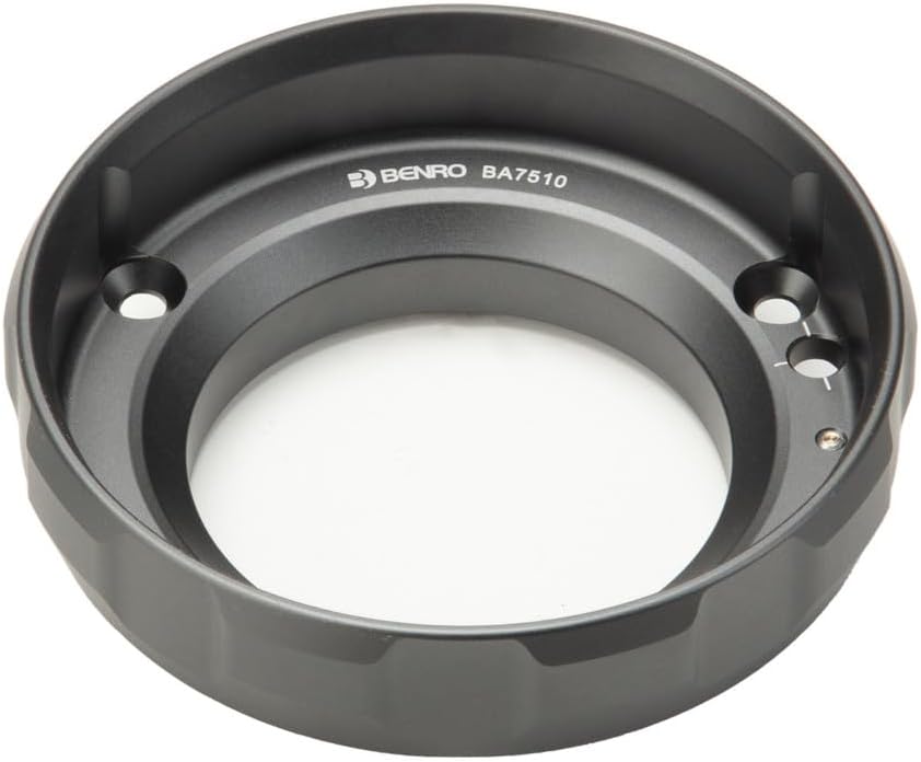 Benro 75 mm to 100 mm Half-Ball Adapter – Upgrade Mammoth Tripods for 100 mm Heads (BA7510)