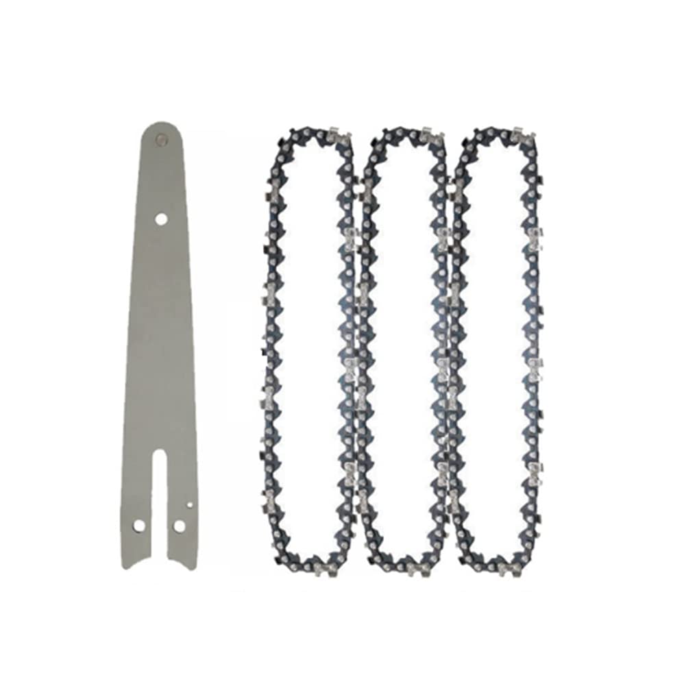 Kokonm 1/4 Chainsaw Chain 6 Inch Portable Electric Saw Mini Chainsaw Logging Blade Pruning Chain Saw Chain Accessories