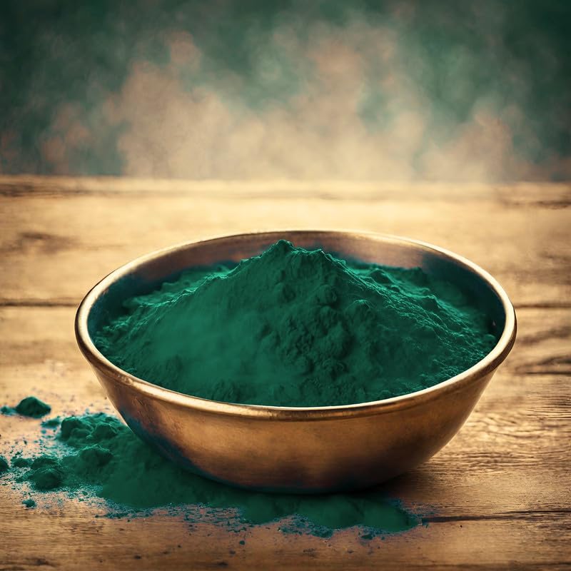 Image of Herbal and Organic Holi Colors | Eco Friendly | Dark Green Color 1kg | Natural and Skin-Friendly Gulal | Handmade and Non-Toxic | Holi Ke Rang | Holi Celebration | Stain Free