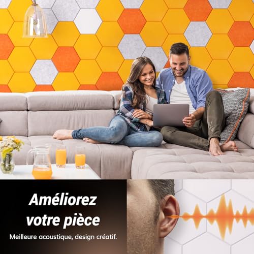 Isolant phonique mural TONOR pour éliminer l'écho du bureau et optimiser le son - 4