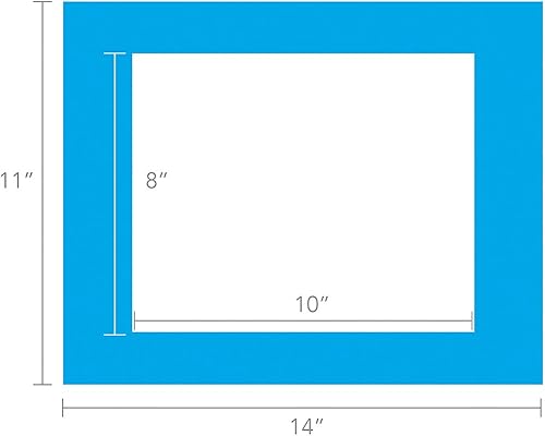 Miniatura 2 de Hygloss Bright Specialty Frames - Marco de papel de 65 libras. Cartulina, 11 x 14 pulgadas, tamaño carta, 8 x 10 pulgadas, 10-12 colores surtidos,