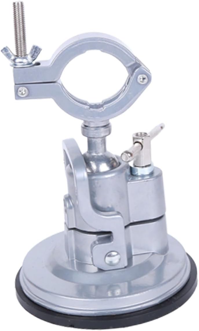 Veemoon 360degree Rotation Aluminum Alloy Sucker Drill Stand Rotating Swivel Base for Laptop