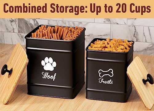 Dog-Treat-Container-Airtight-Set-of-2-8×6-7×5-Dog-Treat-Jars-with-Lids-Airtight-Dog-Treat-Jars-for-Kitchen-Counter-Dog-Treat-Canister-Big-Dog-Cookie-Jar-Dog-Treat-Jar-Pet-Treat-Container Dog Treat Container Airtight Set of 2 8×6 7×5 Dog Treat Jars with Lids Airtight Dog Treat Jars for Kitchen Counter Dog Treat Canister Big Dog Cookie Jar Dog Treat Jar Pet Treat Container