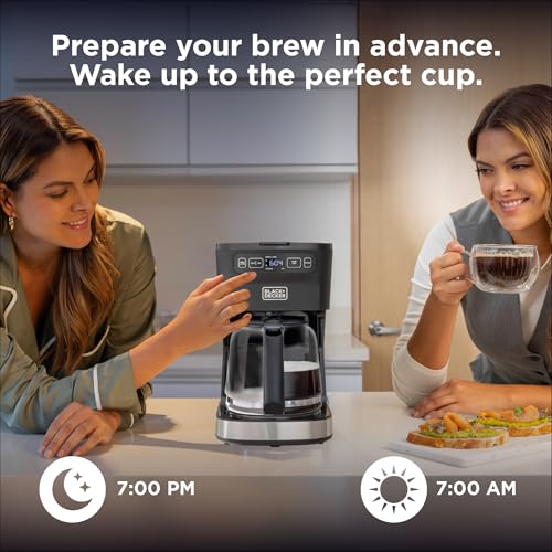 BLACK+DECKER CAFÉCRAFT 12-Cup Programmable Coffeemaker, Stainless Steel - image 7