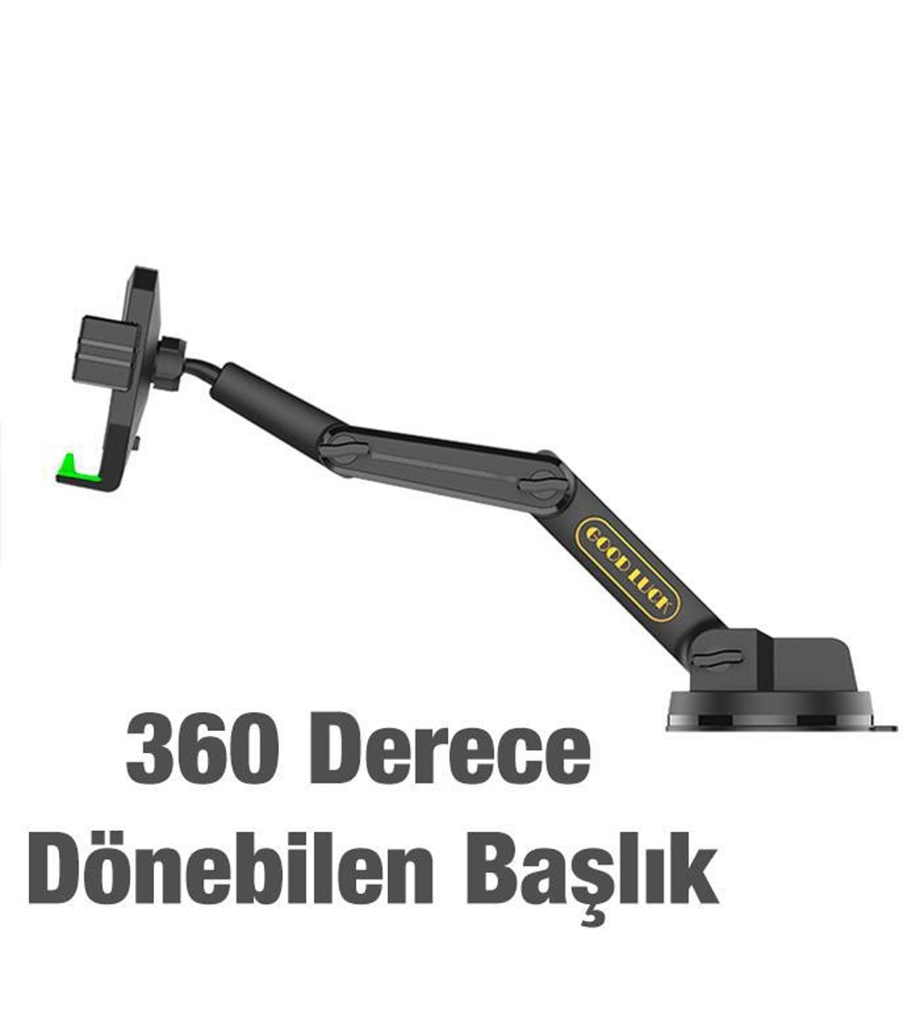 HEARTZ D001 Ağır Vasıta Araçlar için Araç Tutucu Kamyon Tır Otobüs Ekskavatör Gibi Büyük Araçlar için Büyük Boy ve Büyük Vakumlu Ergonomik Tasarım APlus Kalite Memnuniyet Garantili Araç Telefon Tutucu