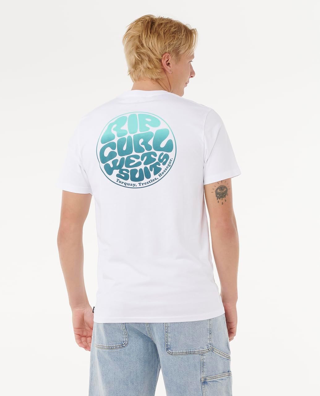 Rip Curl Men's Graphic Short Sleeve Crew Neck T-Shirt, Standard Fit
