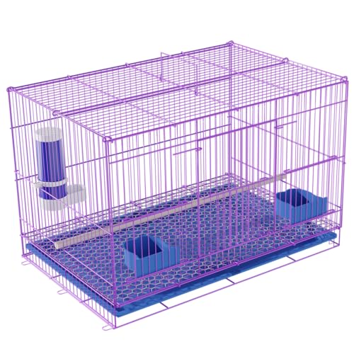 Image of Luxury Metal Bird Cage - Designed for Small to Medium-Sized Birds, 20-Inch Large Capacity, Suitable for Parrots, Finches, Cockatiels, and More Pet Birds