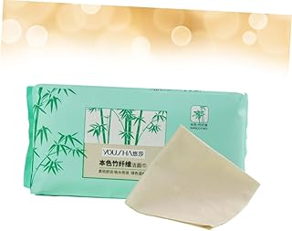 FOMIYES 1 Pacote Com 100 Folhas De Toalha Facial Seca E Úmida Toalhas Faciais Descartáveis Toalhas Faciais De Algodão Removedor De Maquiagem Toalha De Limpeza Toalha De Rosto Toalha