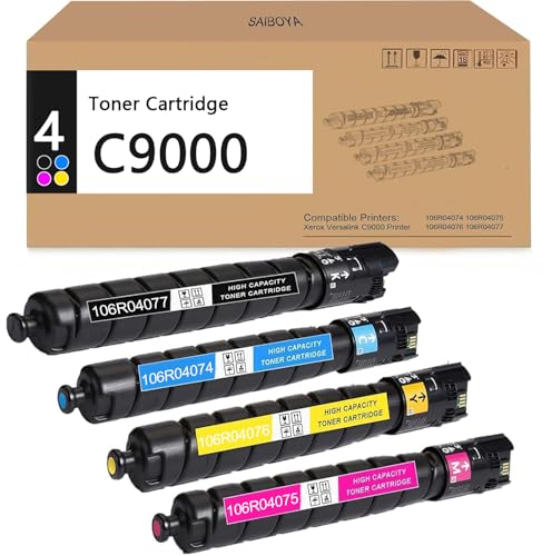 Toner Versalink C9000 compatible - Pack de 4 cartouches CMJN 106R04062 à 106R04065