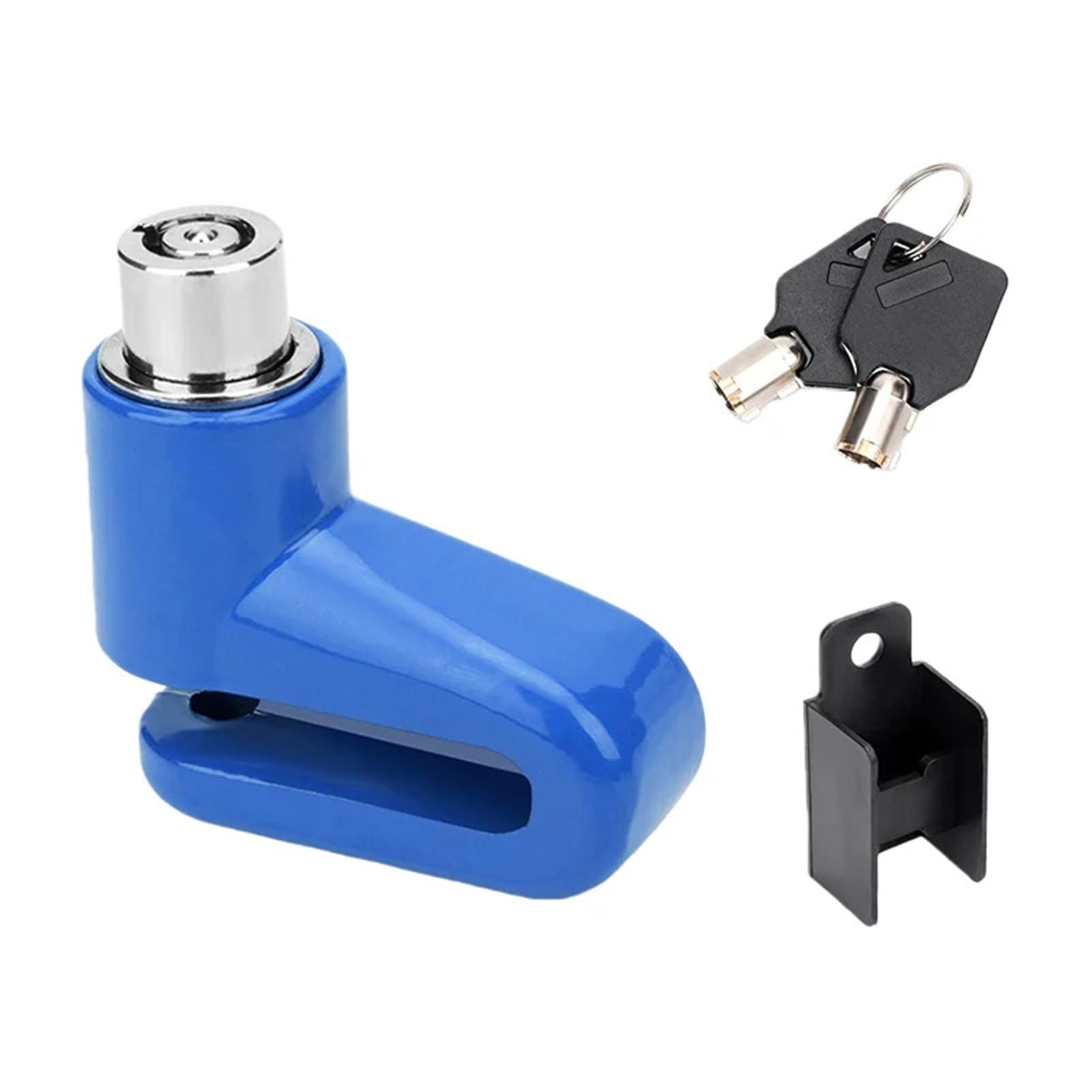 Puayqbvy Blue Handlebar Lock Universal Motorcycle Disc Brake Lock | Heavy-Duty Anti-Theft Security