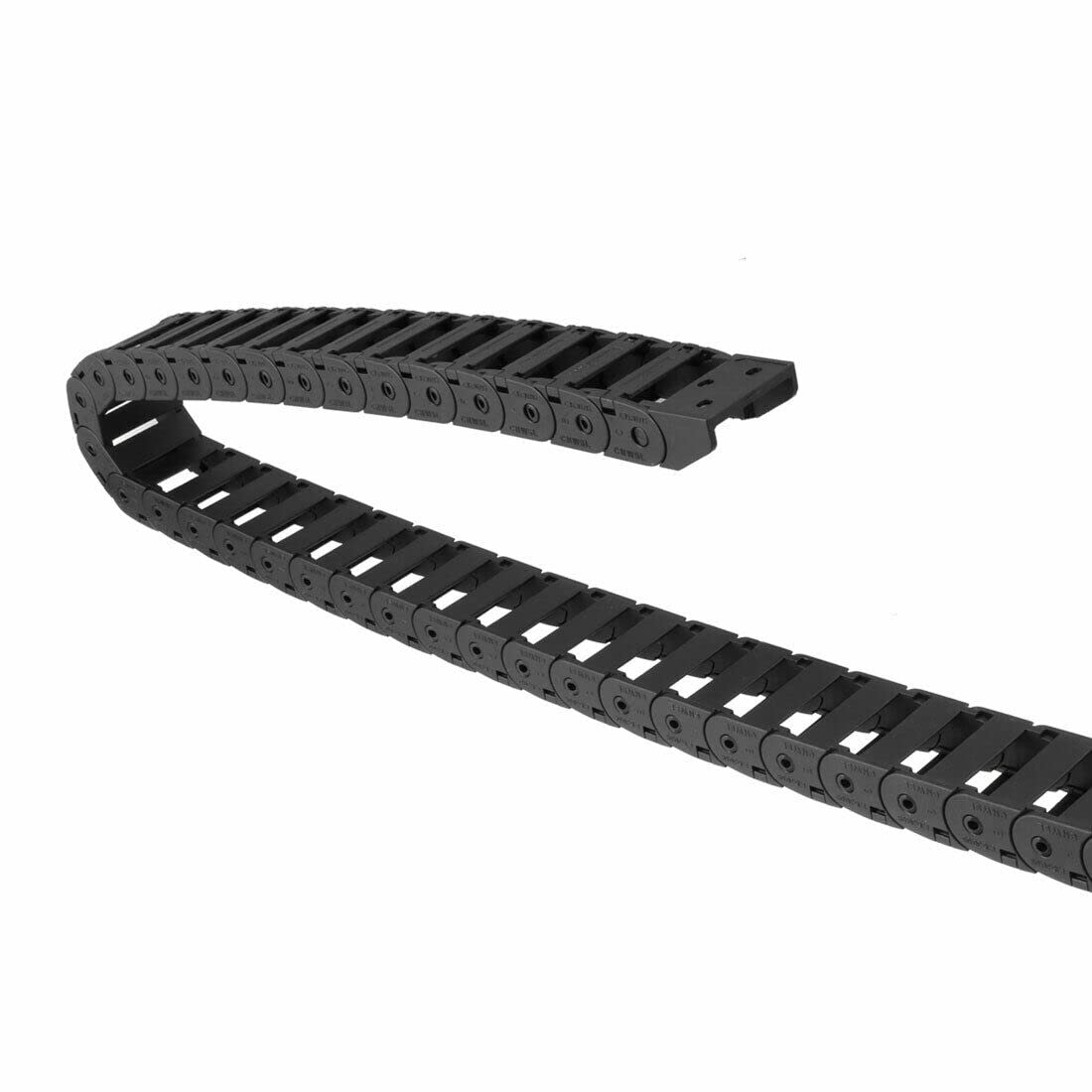Tool parts Drag Chain Cable for Carrier Open Type With End Connectors 15X30mm 1 Meter Plastic