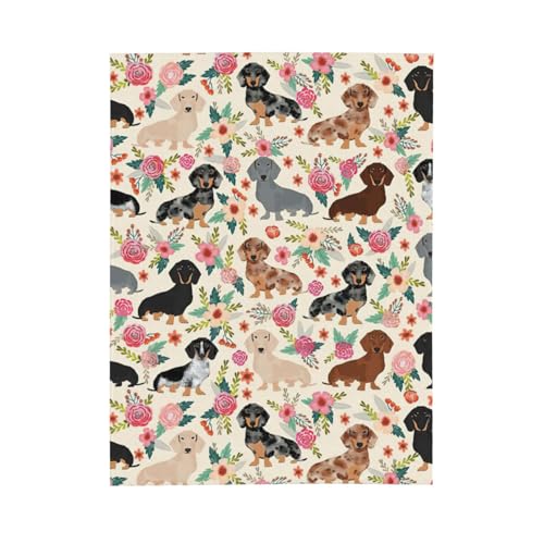 Couverture teckel grande taille lit épais anti-froid
