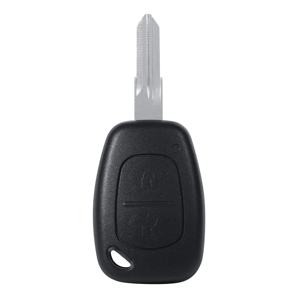 2 Buttons Uncut Blank Blade Auto Car Key Fob Shell Case Dacia Logan