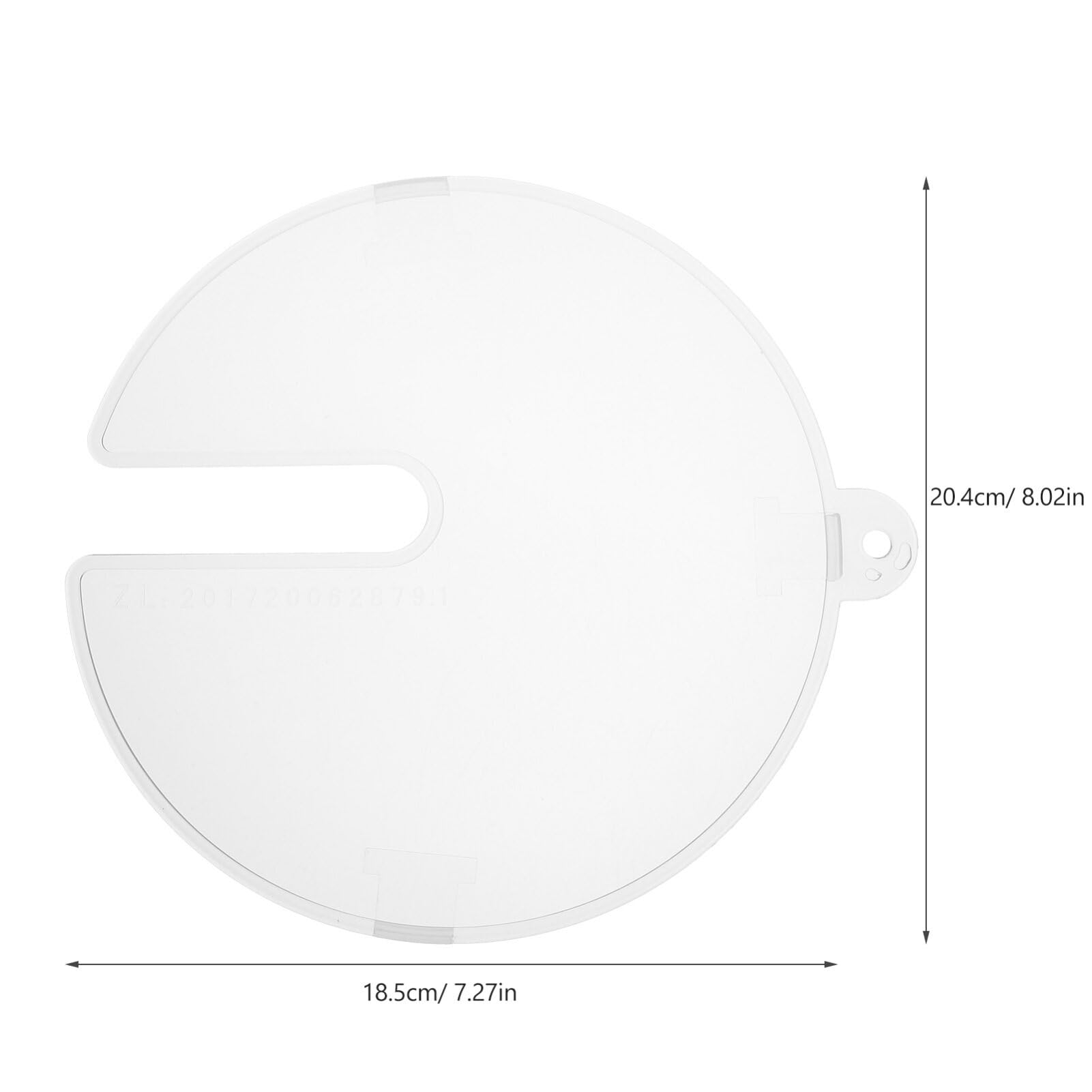 DEARMAMY Hand Mixer Splatter Guard 2pcs Whisk Splash Cover Plastic Baking Splash Screen Whisk Mixing Bowl Splatter Lid Oven Splatter Guard Grease Screen for Kitchen