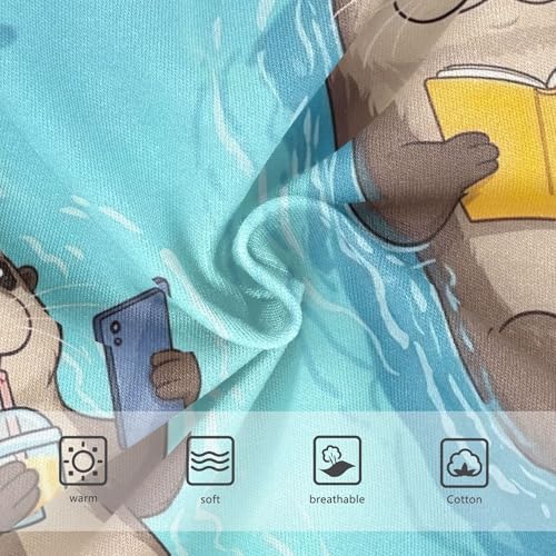 Cute Cartoon Otters Blue Girls Underwear Toddler 2t Cotton Panties Little Girl Durable Kids Briefs Undies3