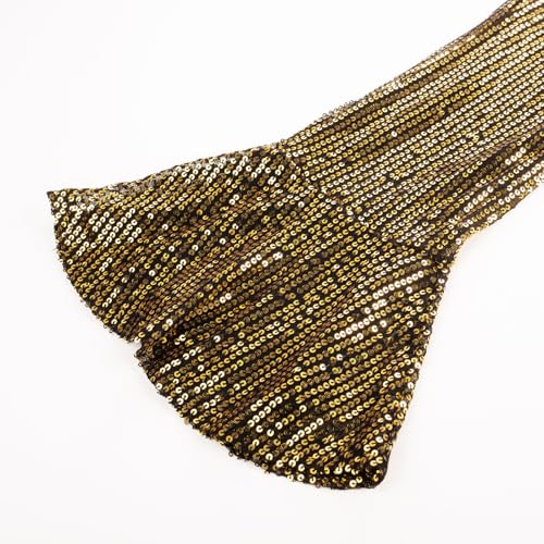 Image of GRACE KARIN Girls Sequin Pants Sparke Trouser Glitter Dance Bell Bottoms 5-14