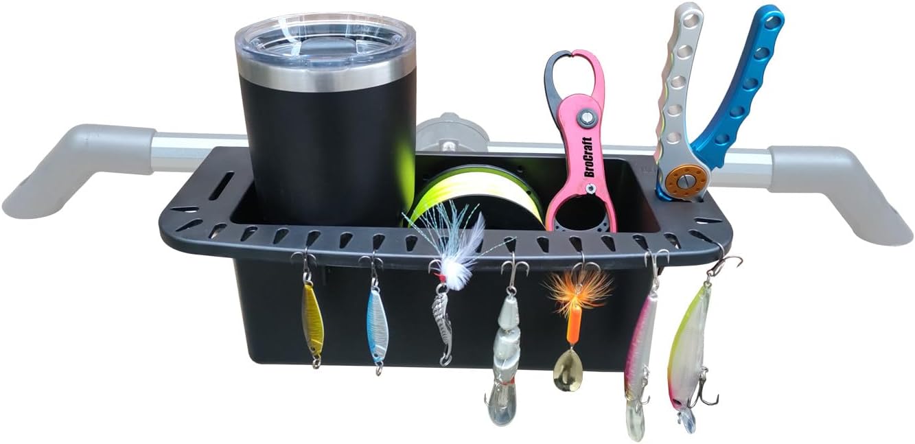 Brocraft Caddy Organizer,Tool Holder For Hobie H-Rail/Compatible with Hobie H-Rail Tool Holder/Hobie H-Rail Accessories