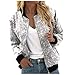 Pailletten Jacke Damen mit Reißverschluss Glitzer Bomberjacke Bolero Elegant Jacken Festliche Disco Kostüm Langarm Casual Pailettenjacke Slim Fit Winter Streetwear Top Glitzertop für Rave Party