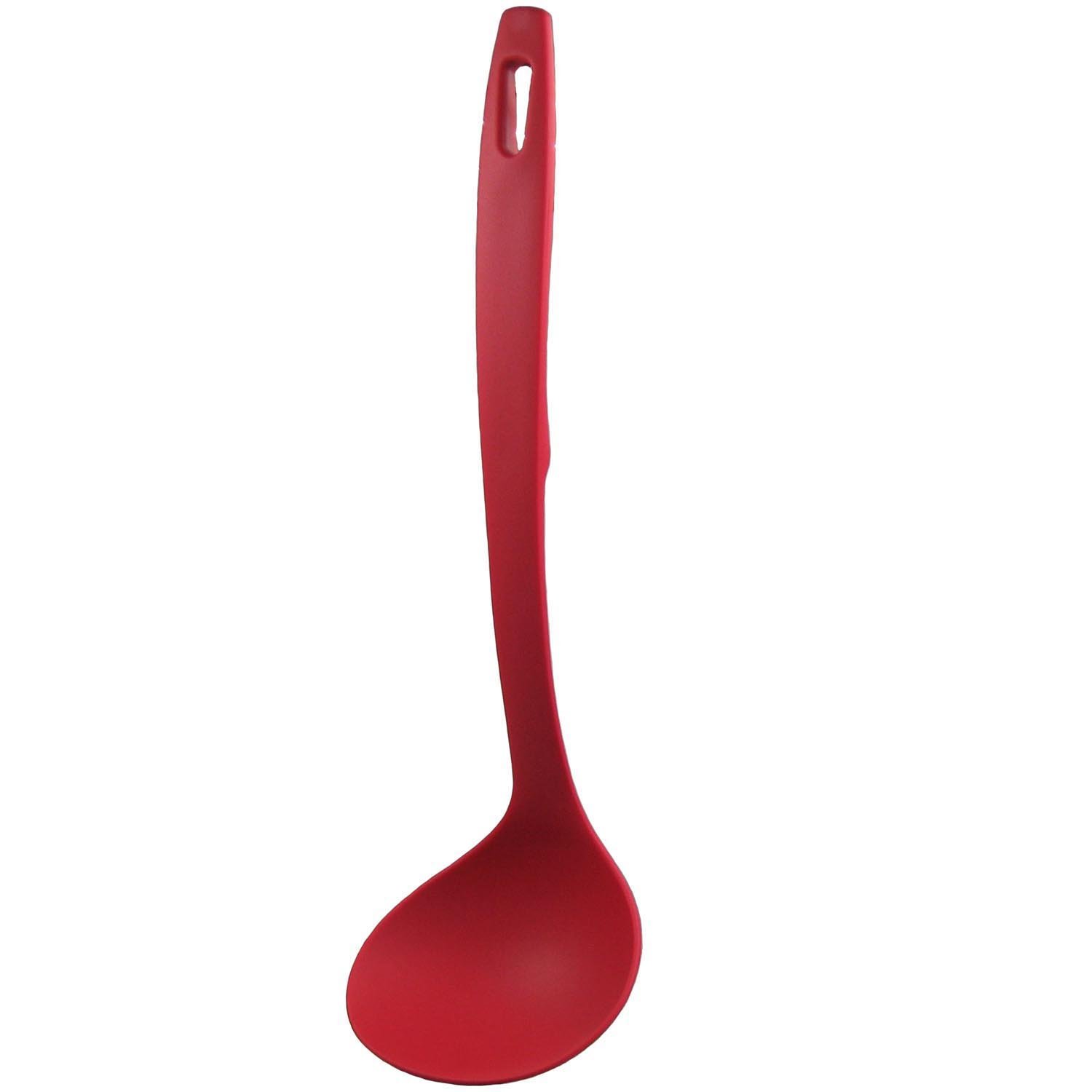 Tsubame Sanjo Red Nylon Ladle, Heat-Resistant