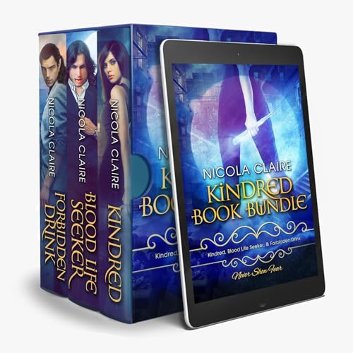 Kindred (Books 1 - 3) Book Bundle: A Paranormal Romance Vampire Hunter Series Audiolibro Por Nicola Claire arte de portada