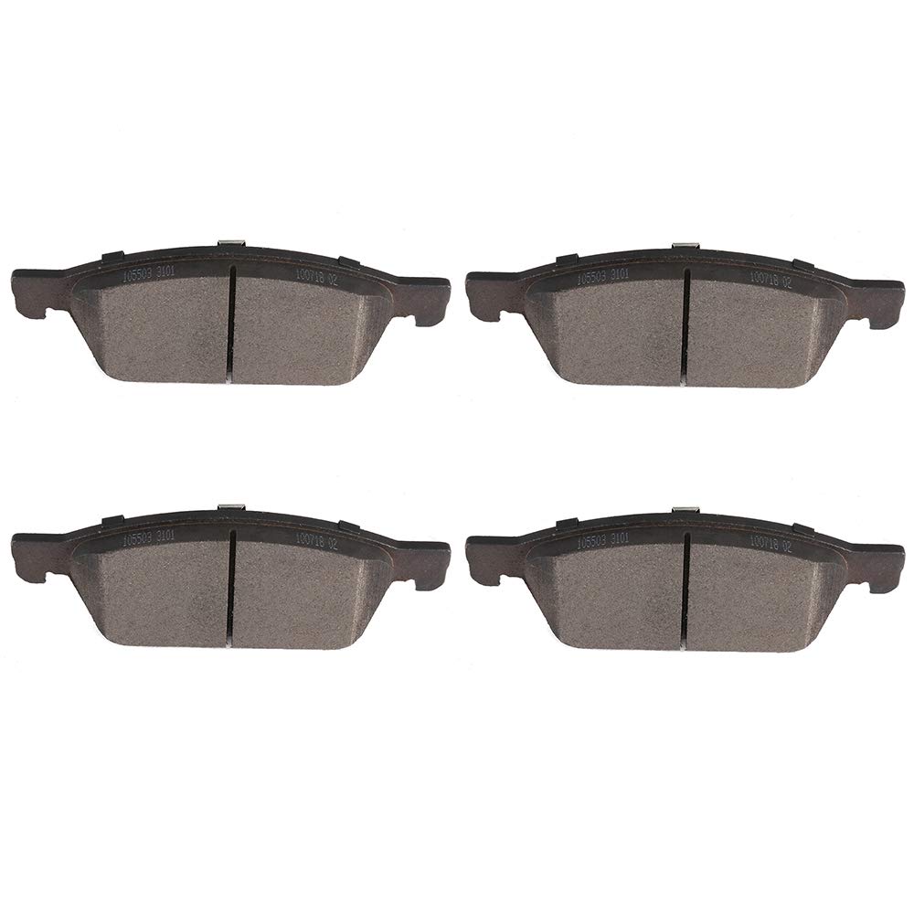 cciyu D1645 Front Ceramic Brake Pads Kits 4pcs For 2013-2019 For Ford Escape,2013-2018 For Ford Focus,2014-2019 For Ford Transit Connect,2015-2019 For Lincoln MKC